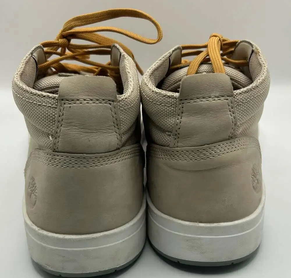Timberland Davis Square Mid Chukka Sneaker Boots Light Gray Taupe Men's